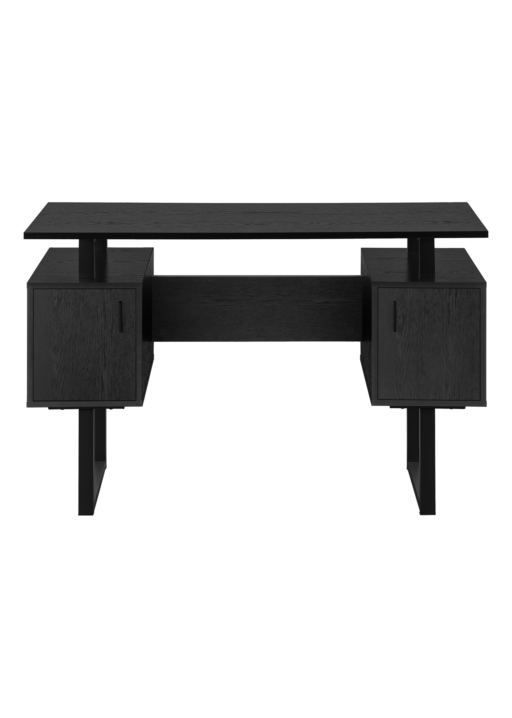 BUREAU - 48"L / METAL NOIR / CHENE NOIR