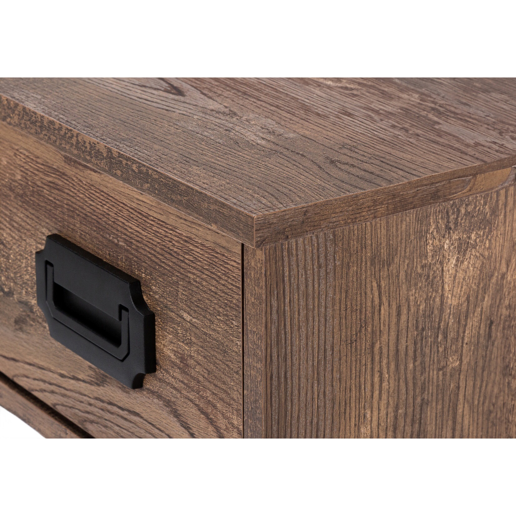 COMPUTER DESK - 48"L / BROWN RECLAIMED WOOD / BLACK METAL