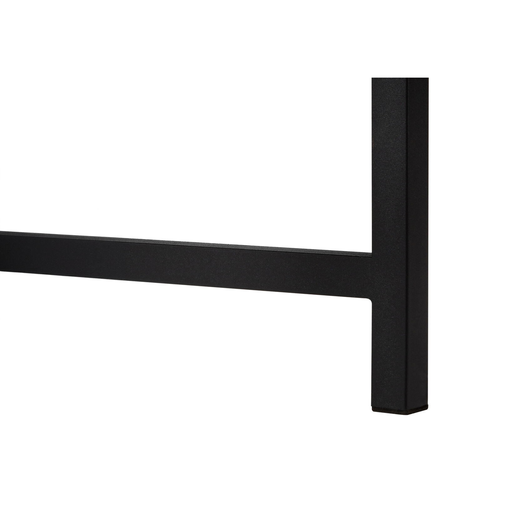 BUREAU - 48"L / FAUX BOIS BRUN / METAL NOIR
