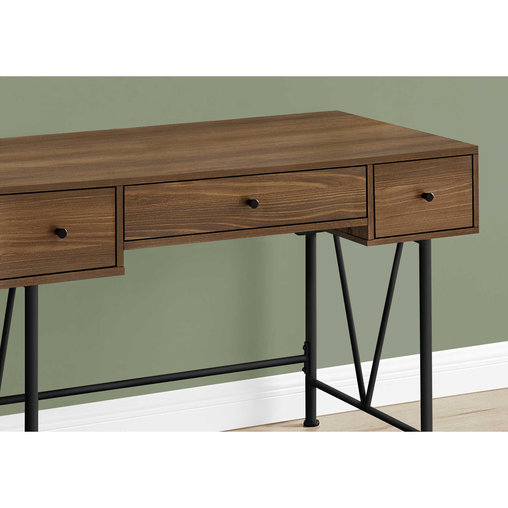 BUREAU - 48"L / NOYER / METAL NOIR