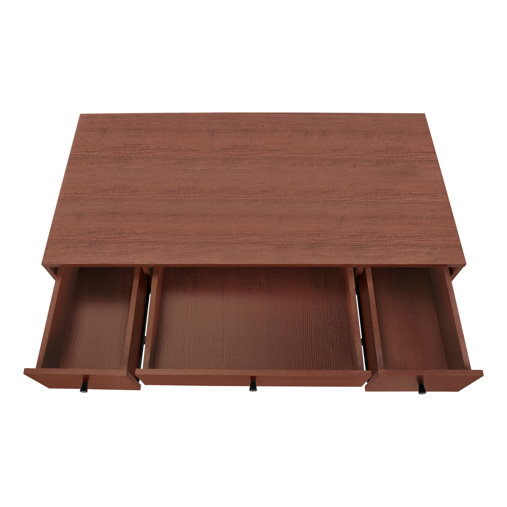 COMPUTER DESK - 48"L / CHERRY / BLACK METAL