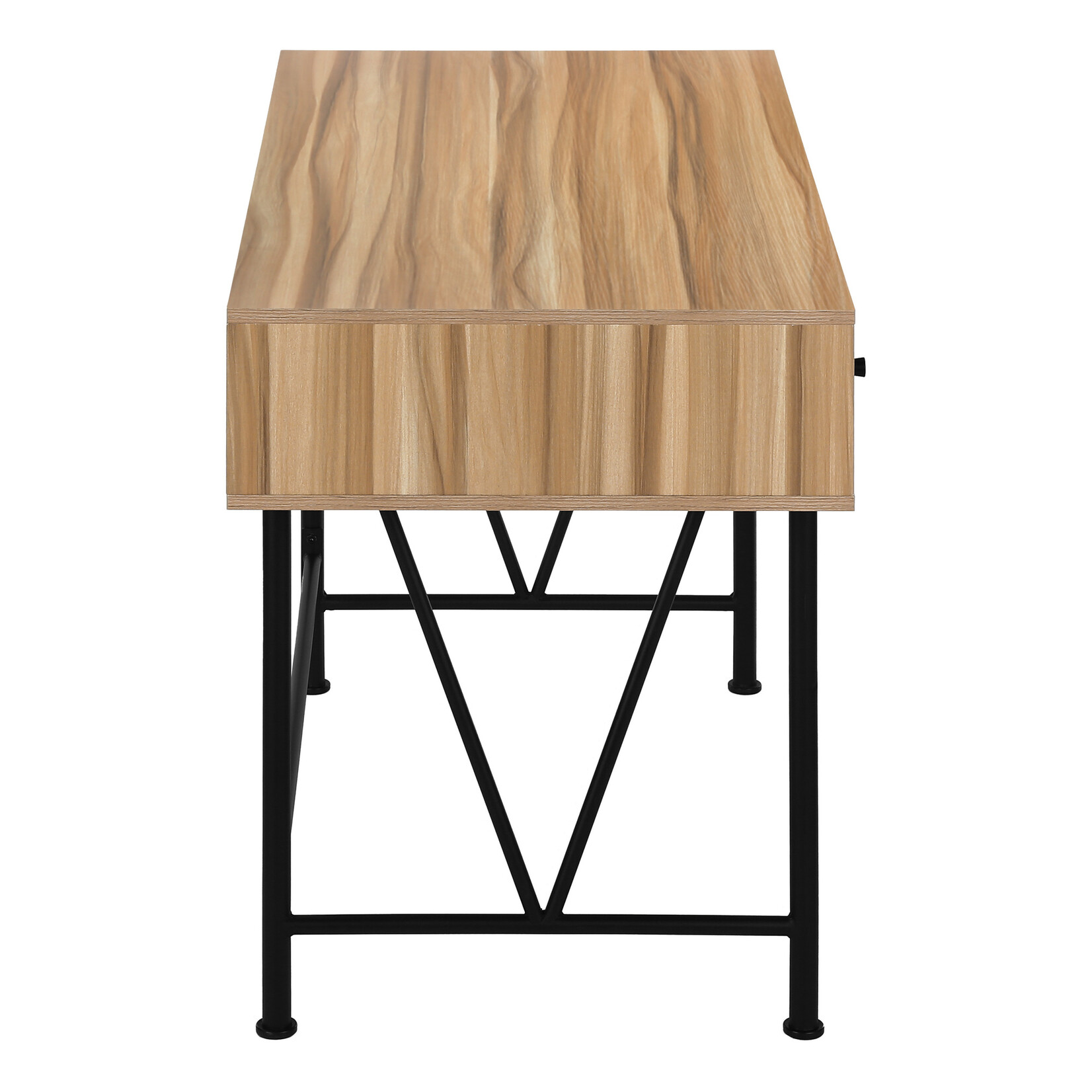 COMPUTER DESK - 48"L / LIGHT RECLAIMED WOOD / BLACK METAL