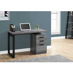 COMPUTER DESK - 48"L / GREY-BLACK LEFT OR RIGHT FACING
