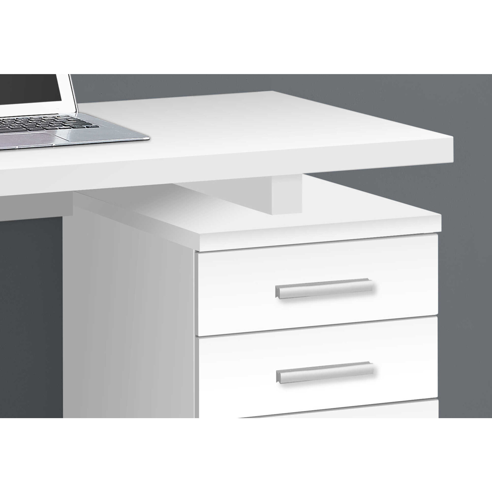 COMPUTER DESK - 48"L / WHITE LEFT OR RIGHT FACING