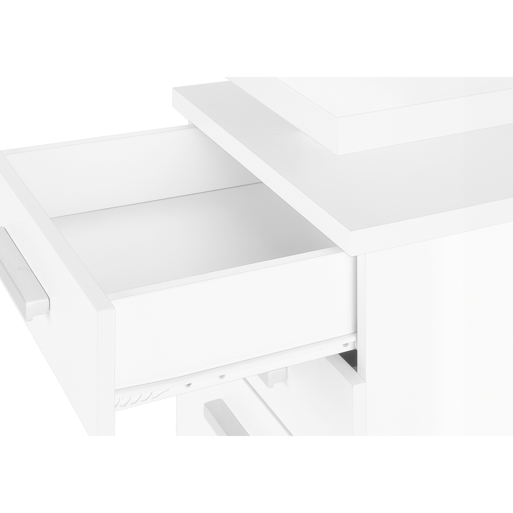 COMPUTER DESK - 48"L / WHITE LEFT OR RIGHT FACING