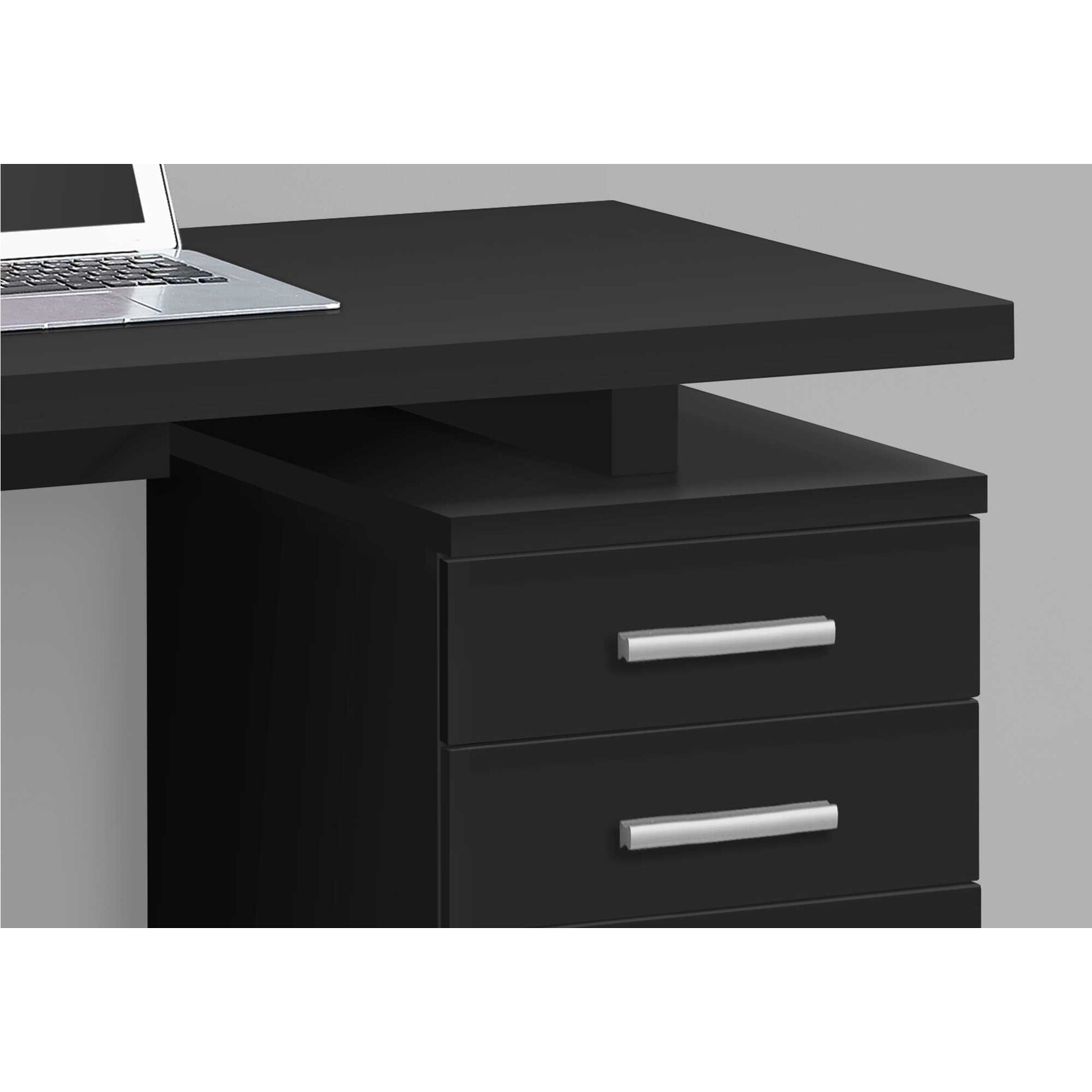 BUREAU - 48"L / NOIR ORIENTATION GAUCHE OU DROITE