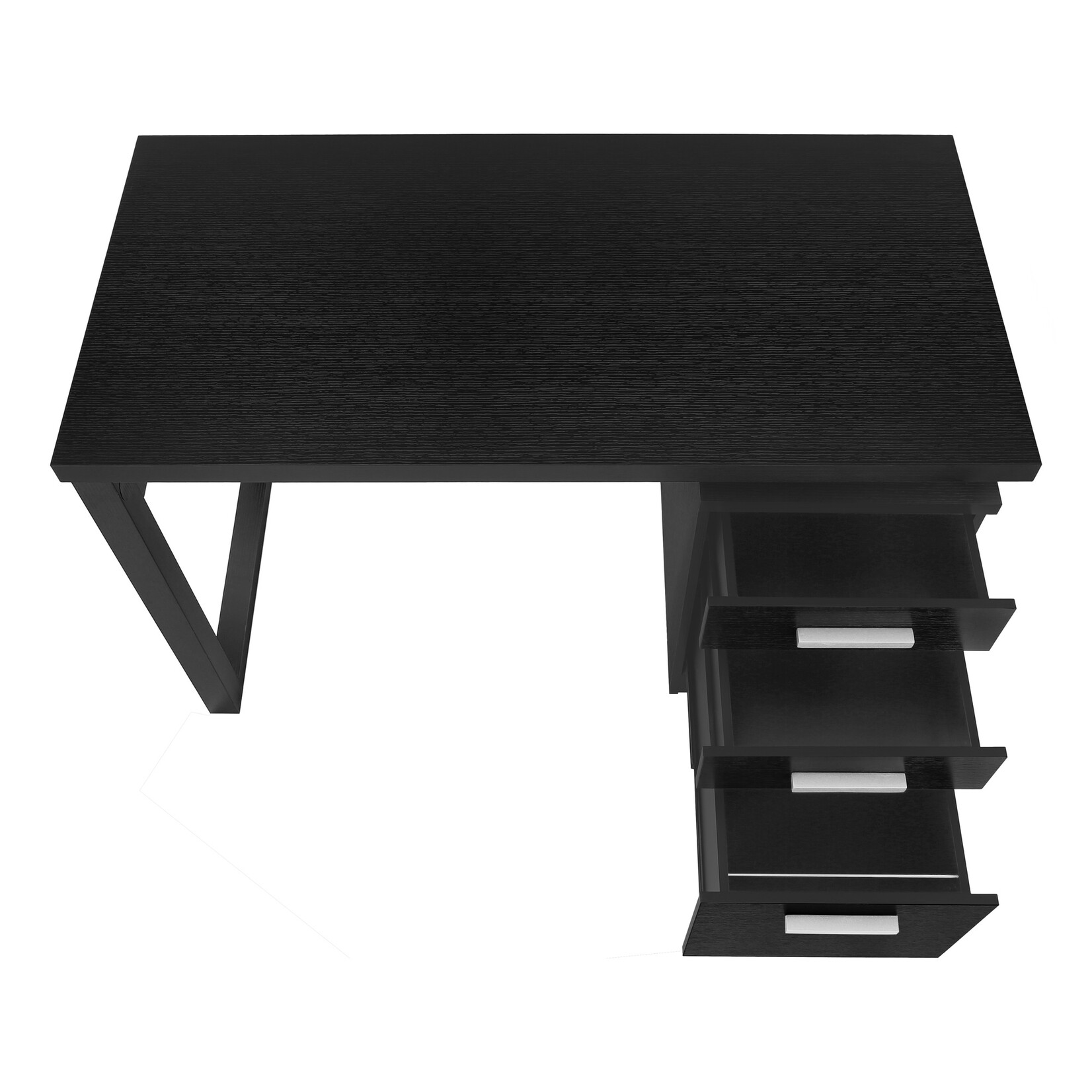 BUREAU - 48"L / NOIR ORIENTATION GAUCHE OU DROITE