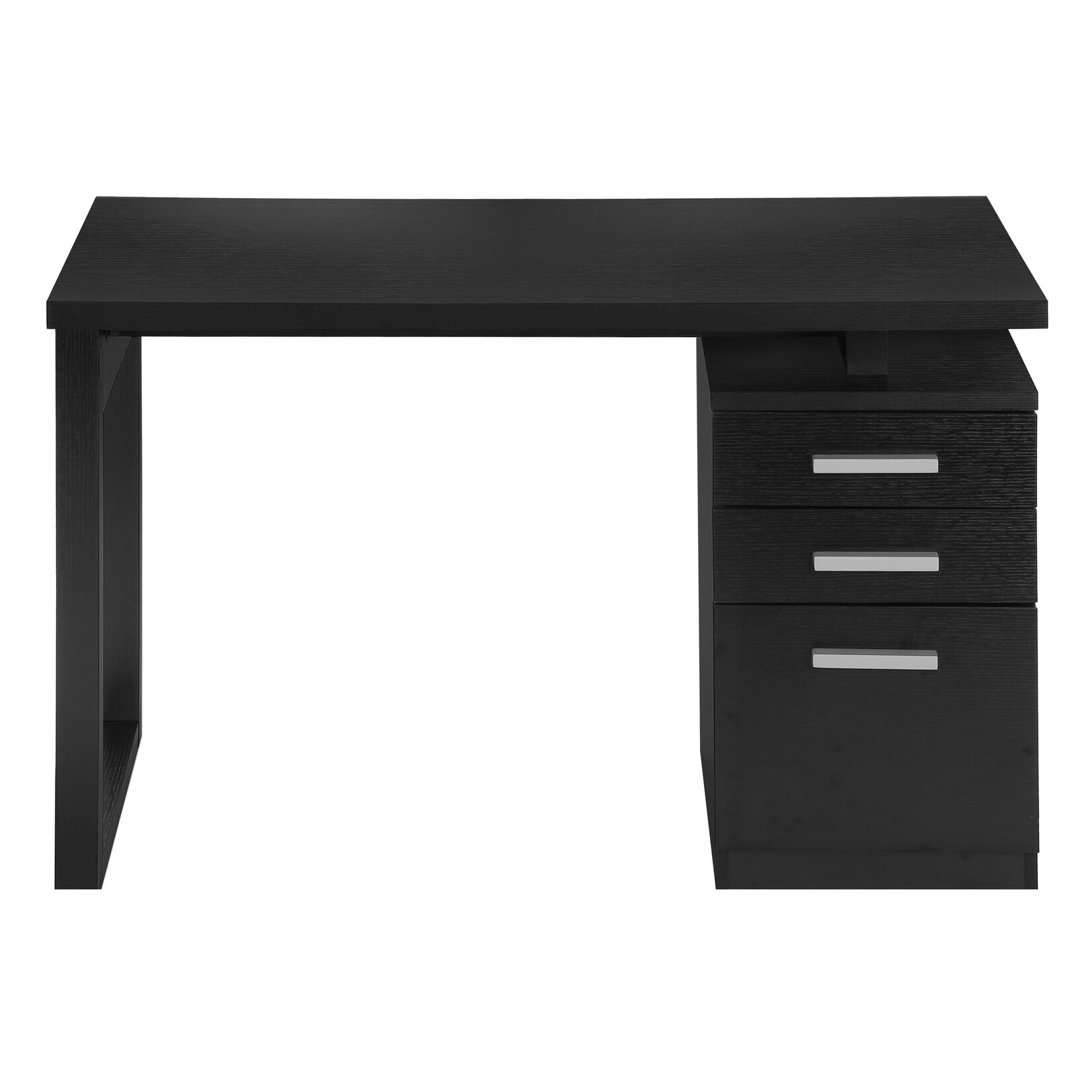 BUREAU - 48"L / NOIR ORIENTATION GAUCHE OU DROITE