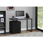 COMPUTER DESK - 48"L / BLACK / GREY TOP LEFT/RIGHT FACING