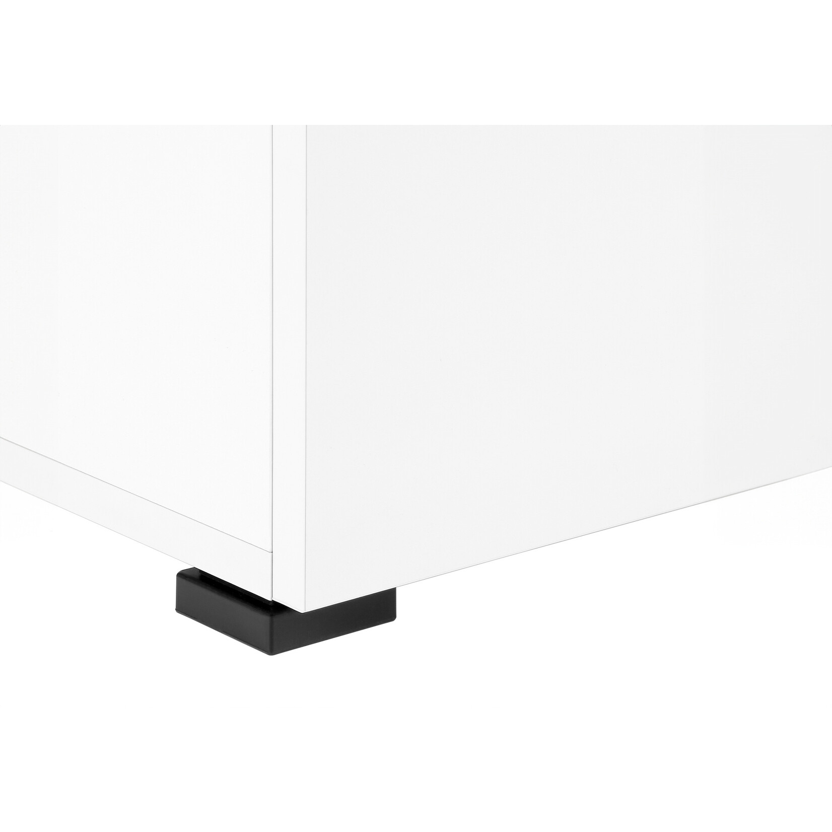 COMPUTER DESK - 48"L / WHITE / BLACK METAL / L/R FACE