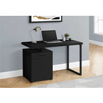 COMPUTER DESK - 48"L / BLACK LEFT OR RIGHT FACING