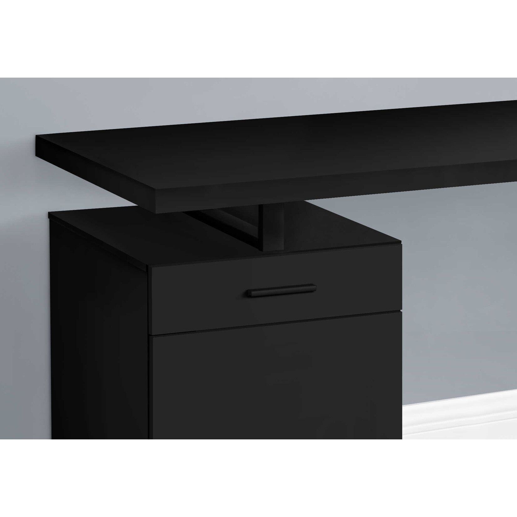 COMPUTER DESK - 48"L / BLACK LEFT OR RIGHT FACING