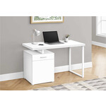 COMPUTER DESK - 48"L / WHITE LEFT OR RIGHT FACING