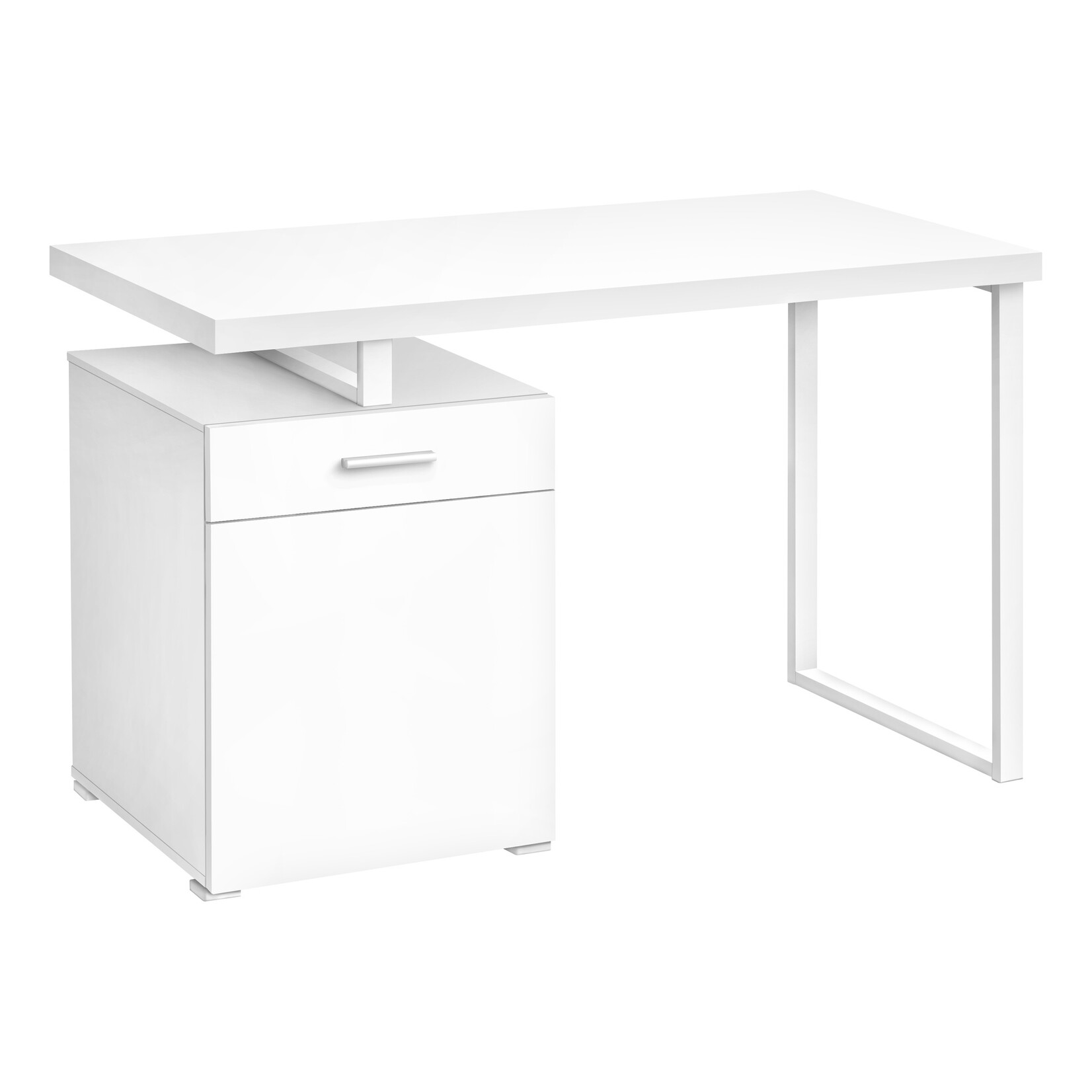 COMPUTER DESK - 48"L / WHITE LEFT OR RIGHT FACING