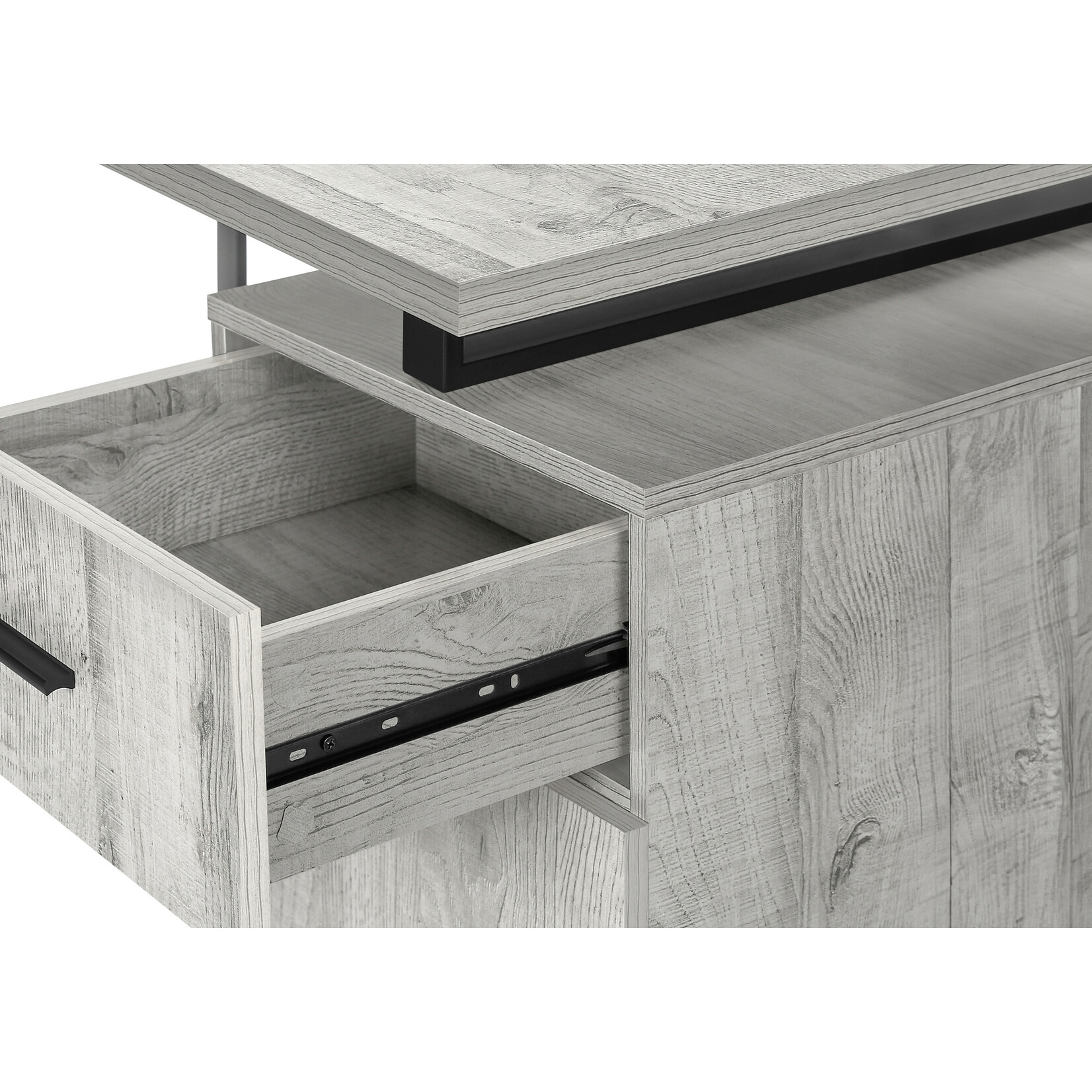 COMPUTER DESK - 48"L / GREY LEFT OR RIGHT FACING