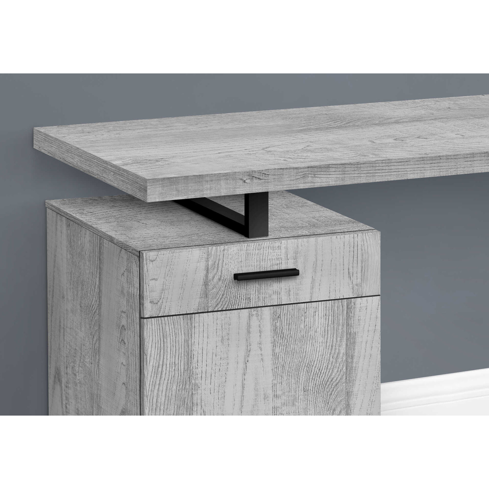 COMPUTER DESK - 48"L / GREY LEFT OR RIGHT FACING
