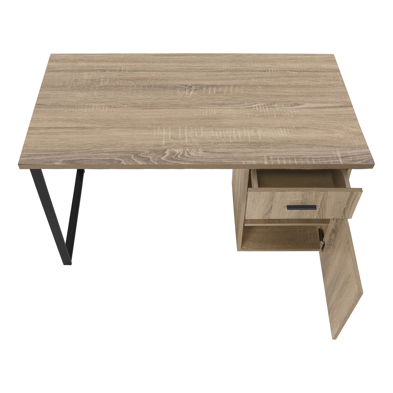 COMPUTER DESK - 48"L / DARK TAUPE LEFT OR RIGHT FACING