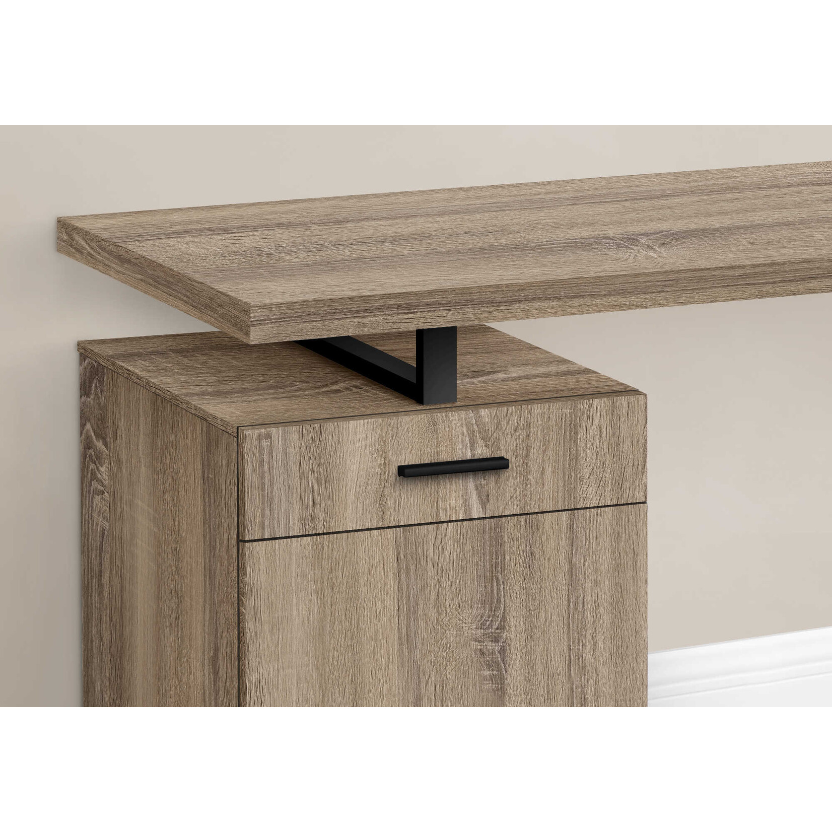 COMPUTER DESK - 48"L / DARK TAUPE LEFT OR RIGHT FACING