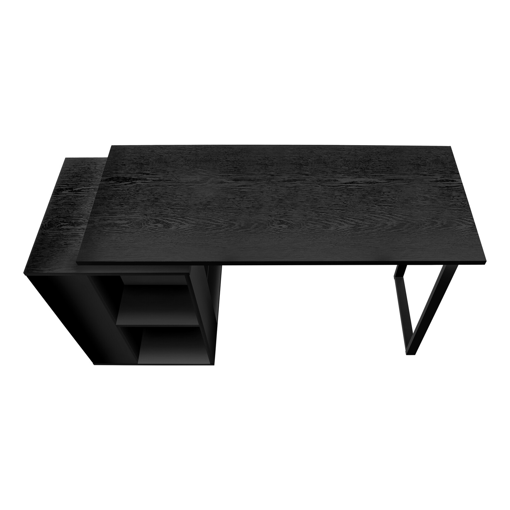 COMPUTER DESK - 55"L / BLACK OAK LEFT OR RIGHT FACING