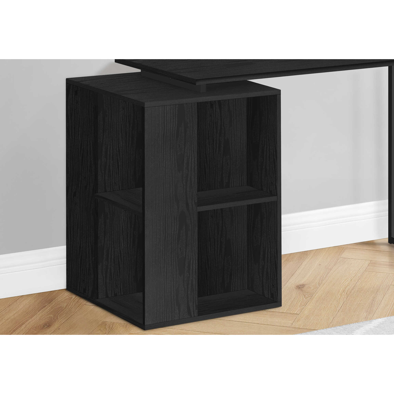 COMPUTER DESK - 55"L / BLACK OAK LEFT OR RIGHT FACING