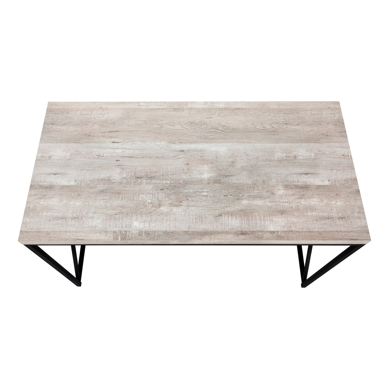 COMPUTER DESK - 48"L / TAUPE RECLAIMED WOOD / BLACK METAL