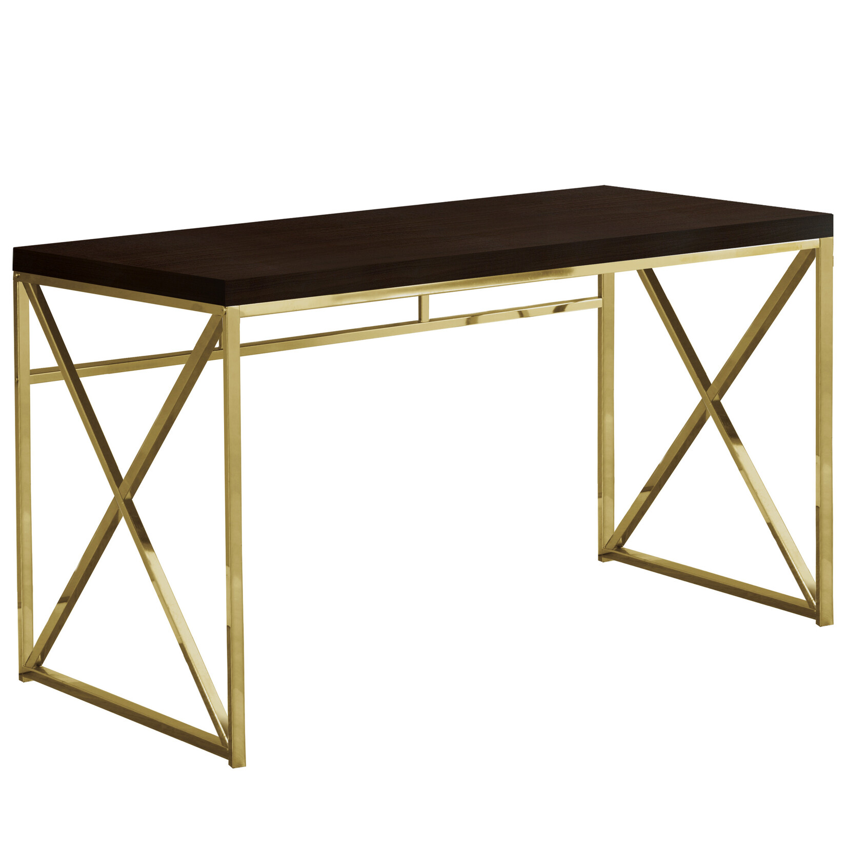 BUREAU - 48"L / ESPRESSO / METAL OR
