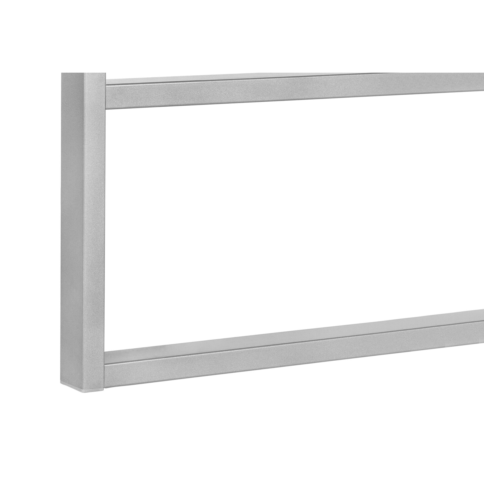 BUREAU - 48"L / SIMILI-CIMENT GRIS / METAL ARGENT