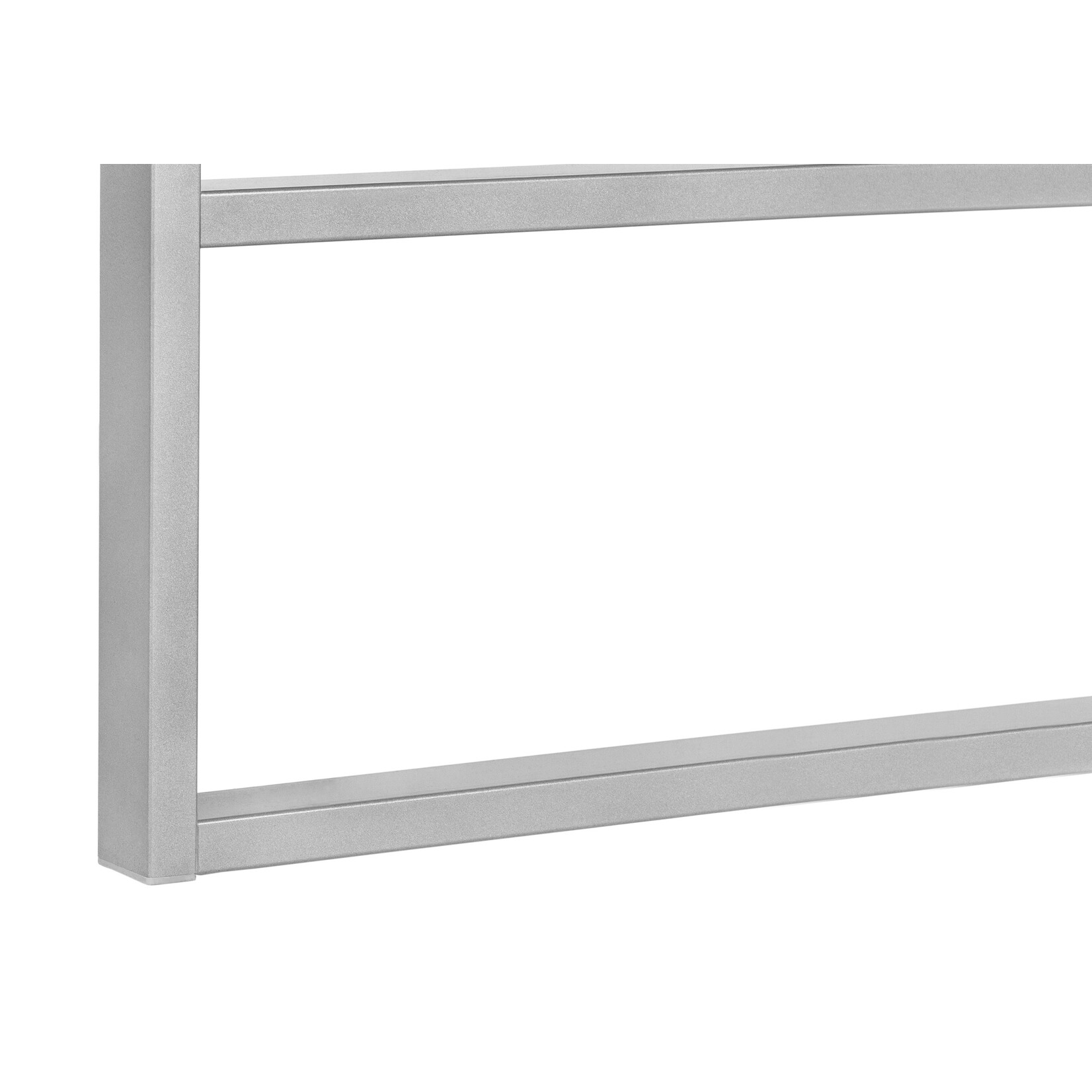 COMPUTER DESK - 48"L / WHITE / SILVER METAL