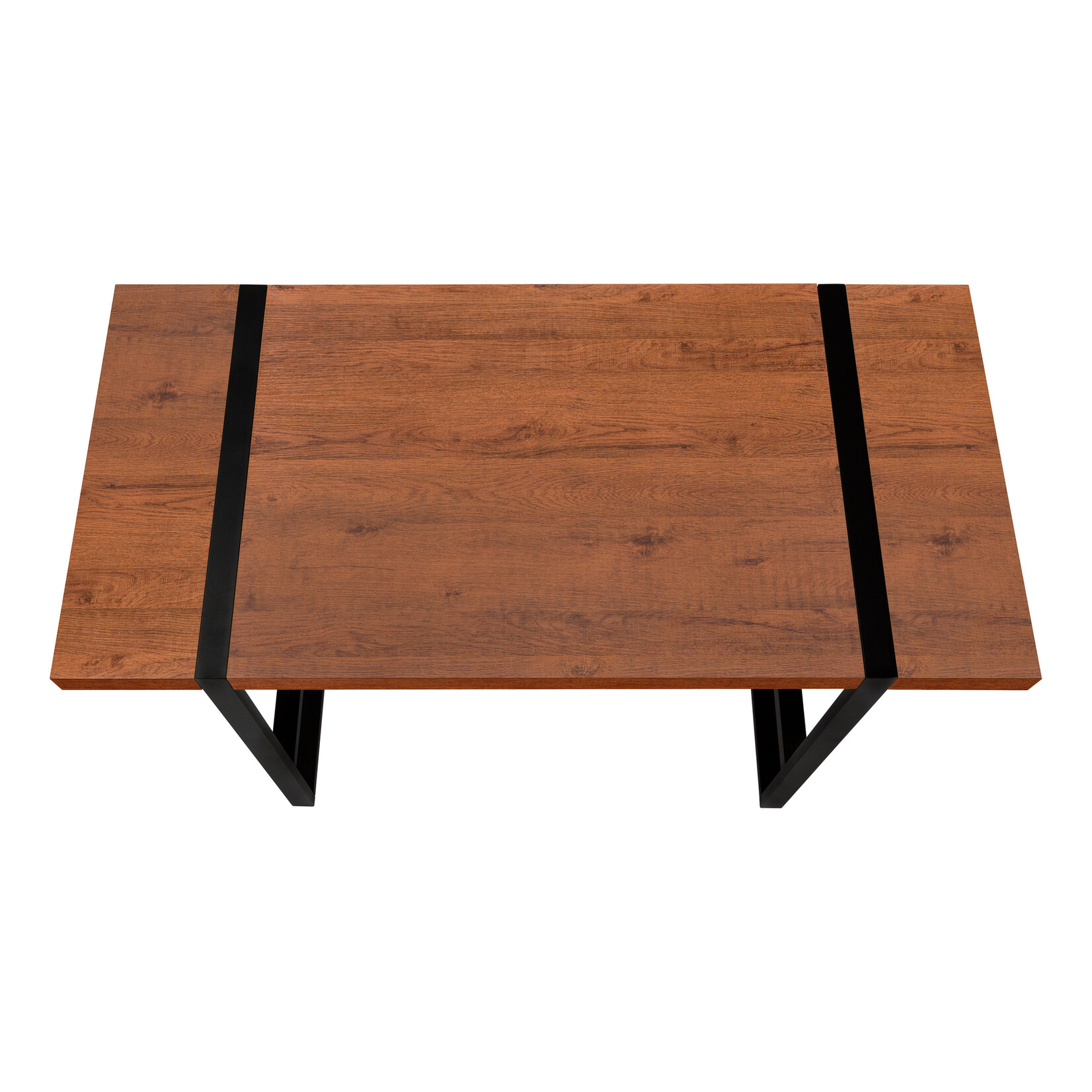 COMPUTER DESK - 48"L / CHERRY / BLACK METAL
