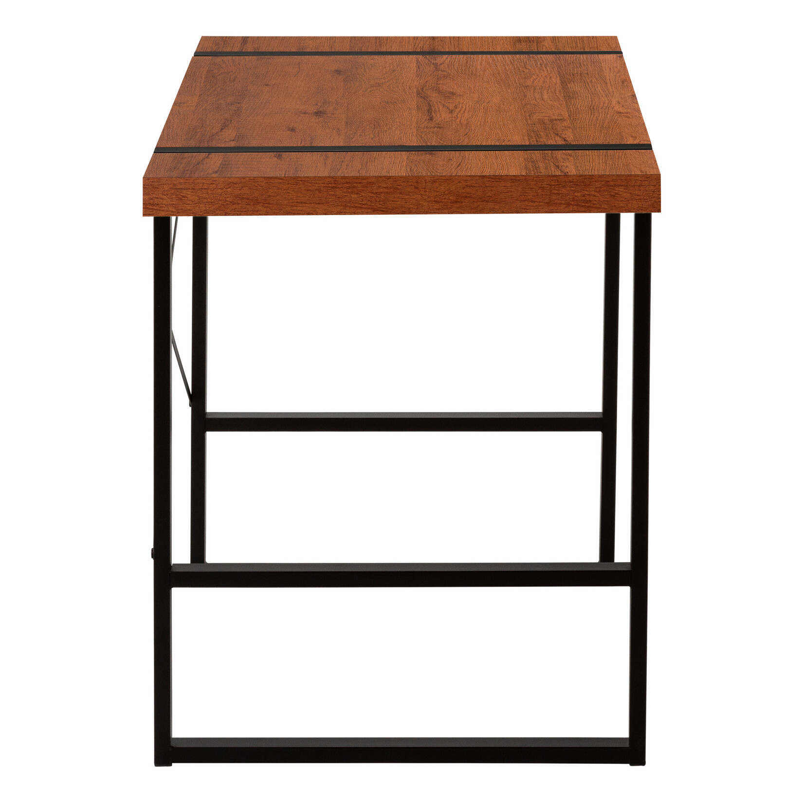 BUREAU - 48"L / CERISE / METAL NOIR
