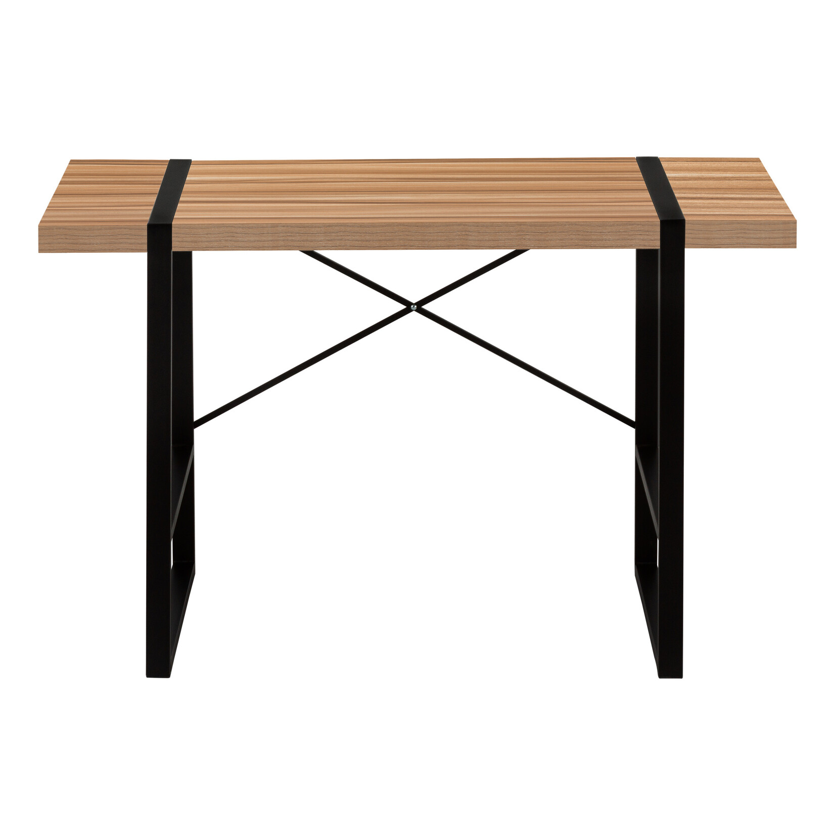 COMPUTER DESK - 48"L / LIGHT RECLAIMED WOOD / BLACK METAL