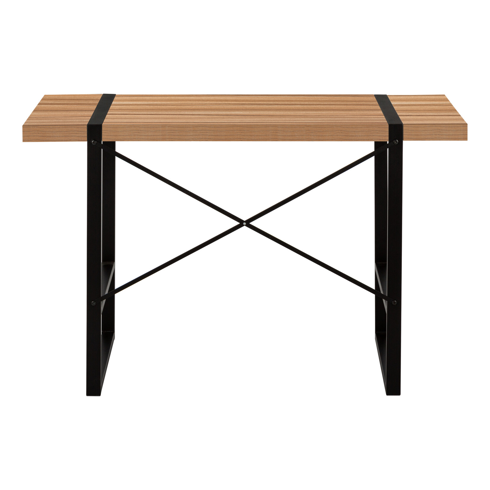 COMPUTER DESK - 48"L / LIGHT RECLAIMED WOOD / BLACK METAL