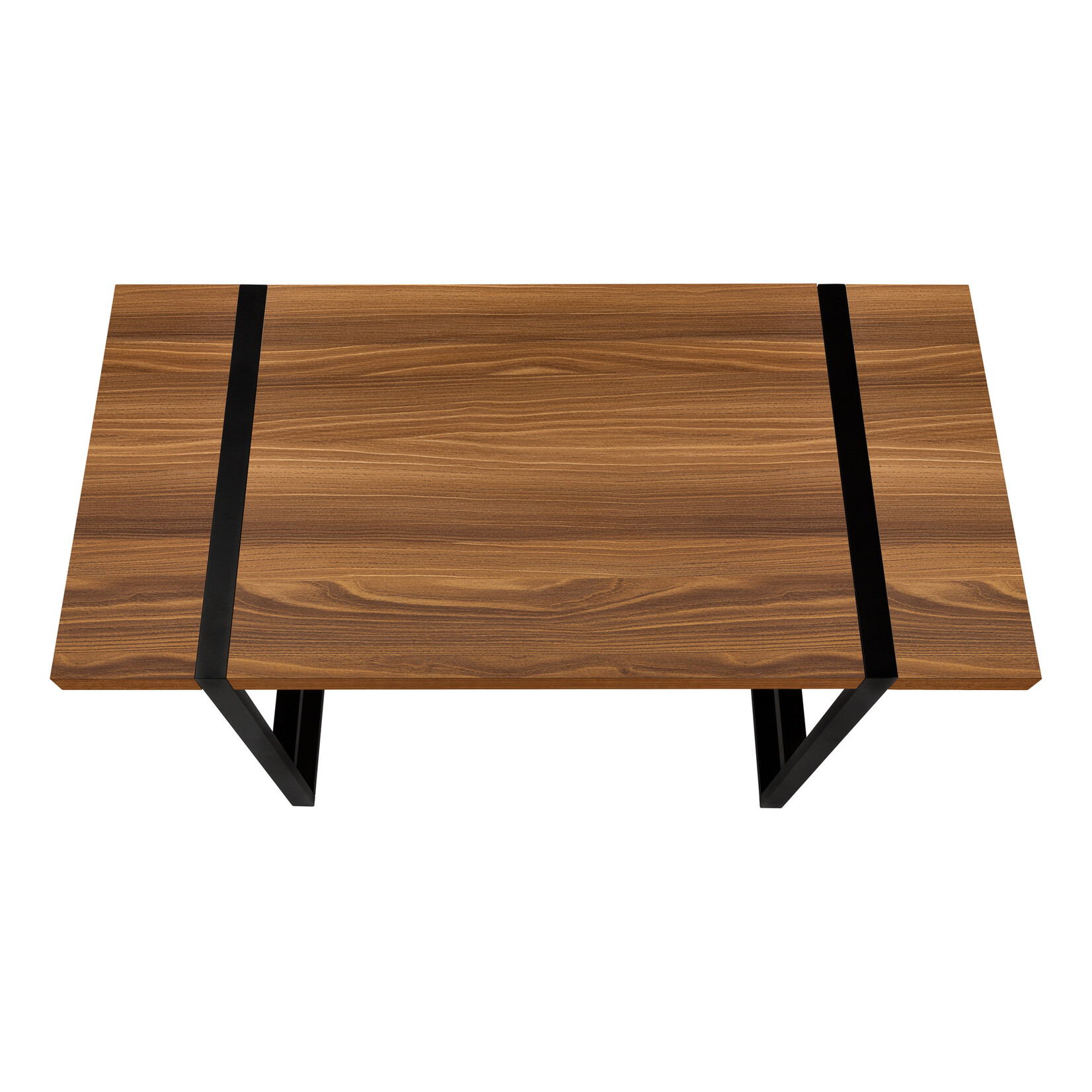 COMPUTER DESK - 48"L / WALNUT / BLACK METAL