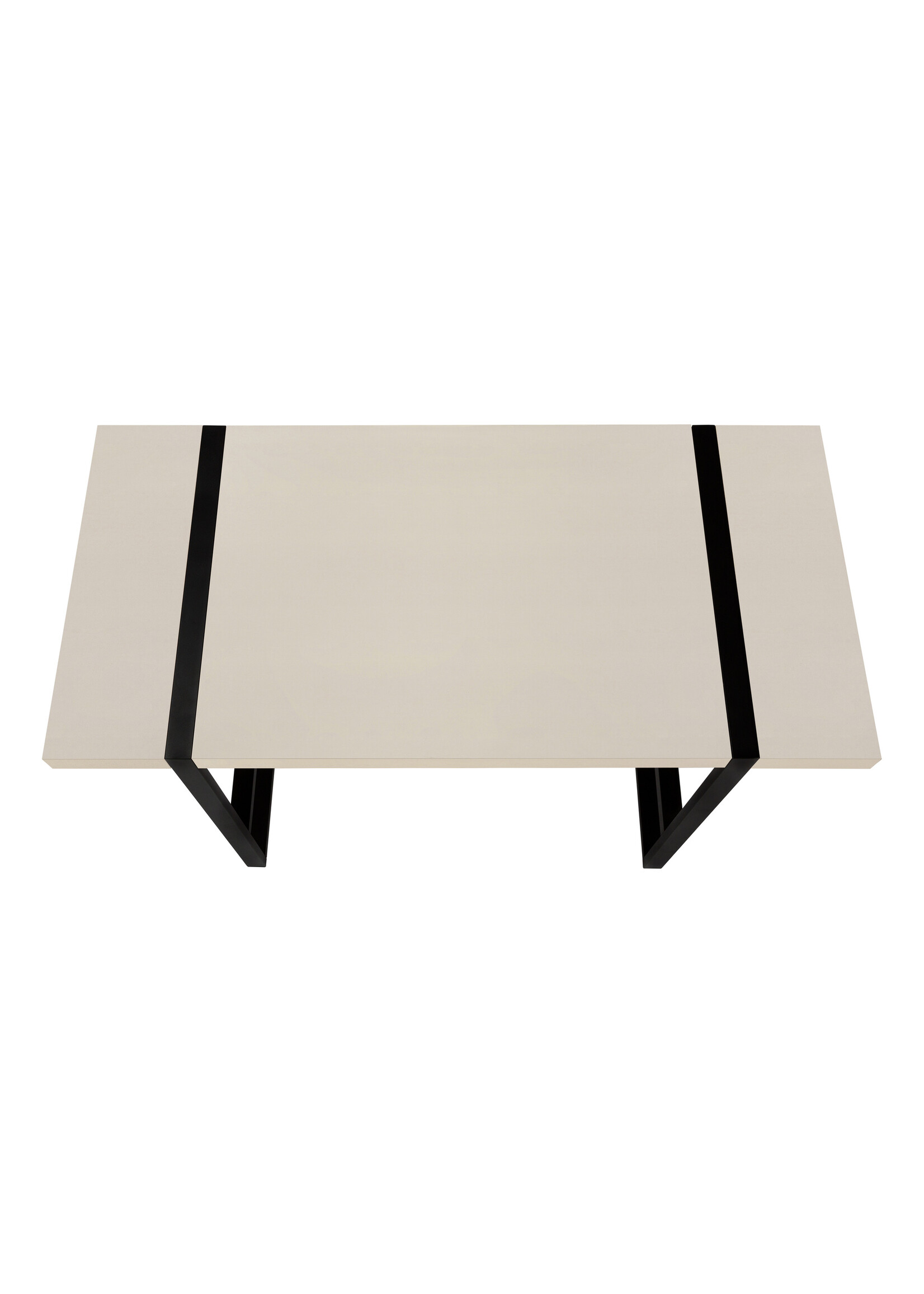 BUREAU - 48"L / TAUPE MODERNE / METAL NOIR