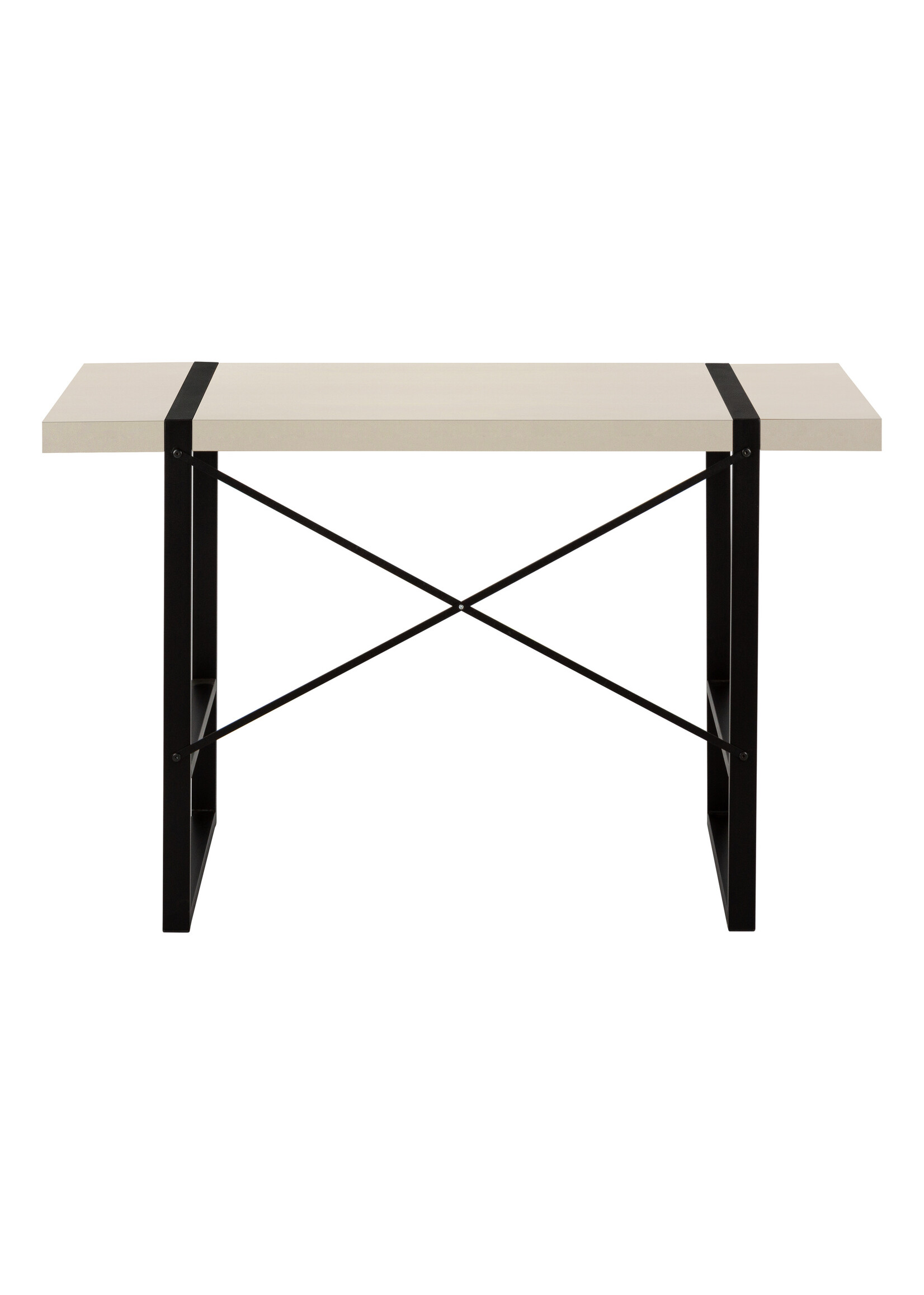 BUREAU - 48"L / TAUPE MODERNE / METAL NOIR