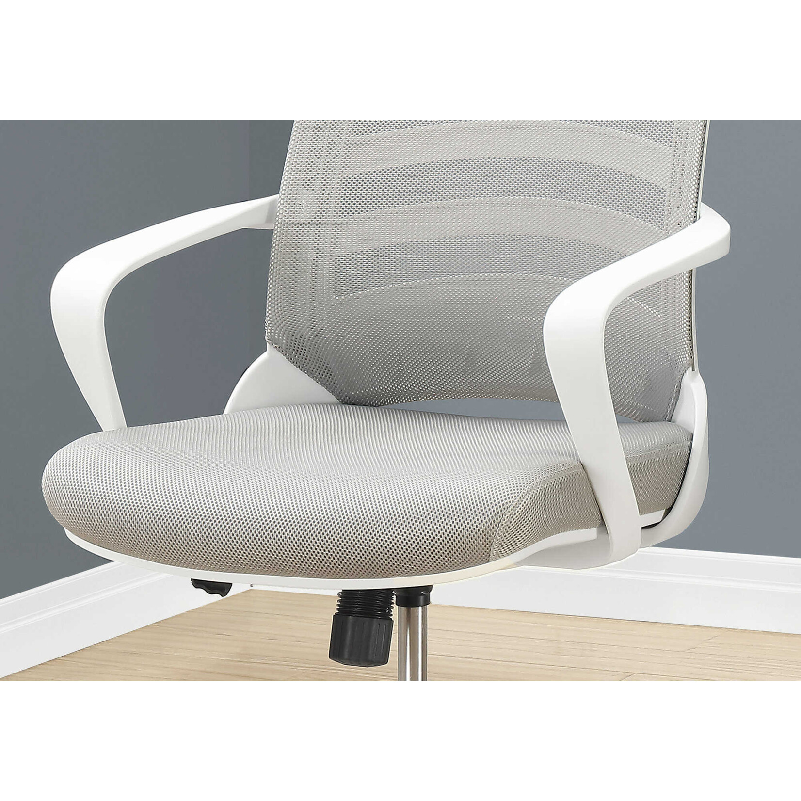 Office Chair White with White Mesh Multi Position