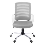 Office Chair White with White Mesh Multi Position