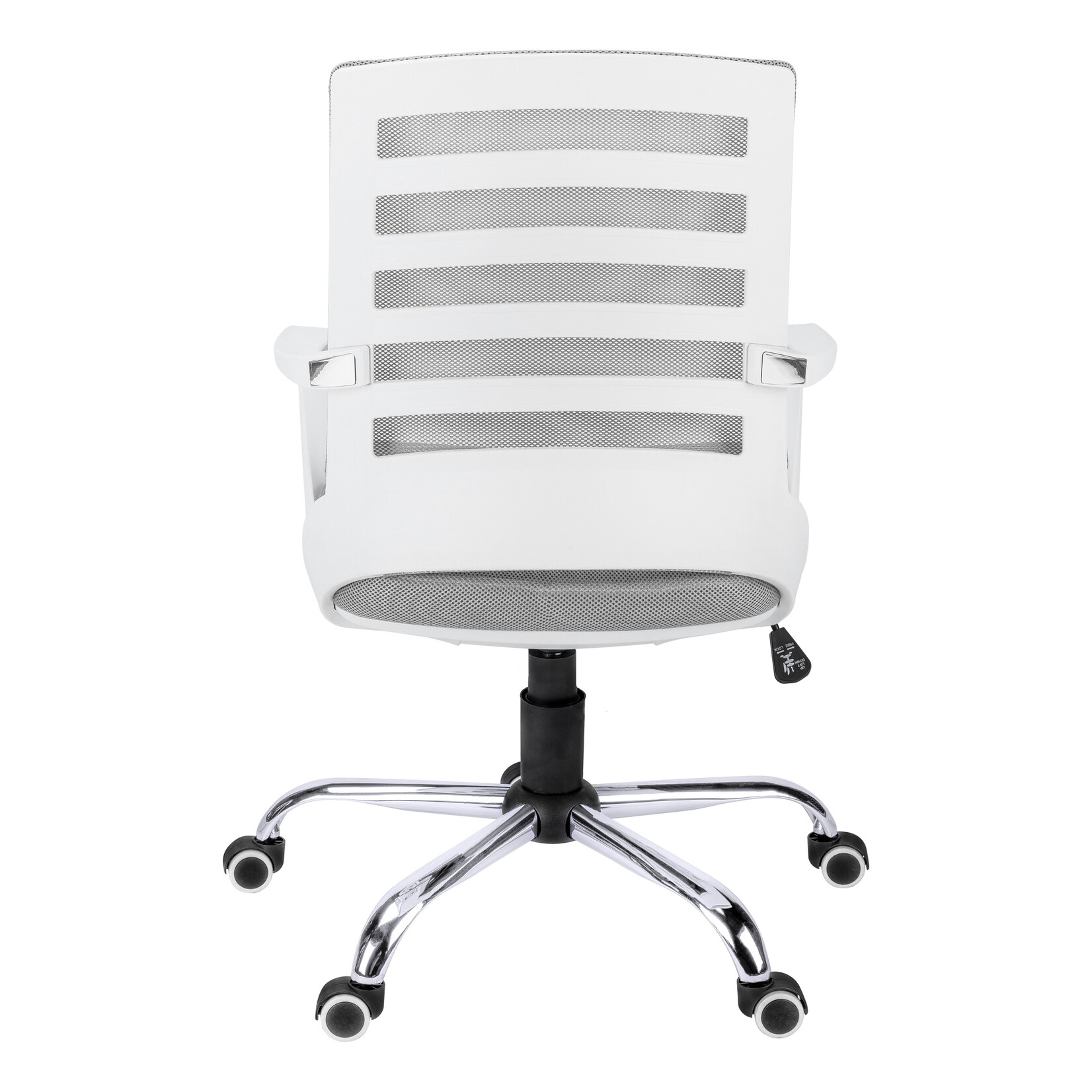 Office Chair White with White Mesh Multi Position
