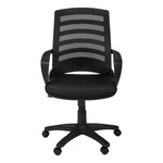 Chaise de Bureau Noir et Meche Noir Positions Multiple