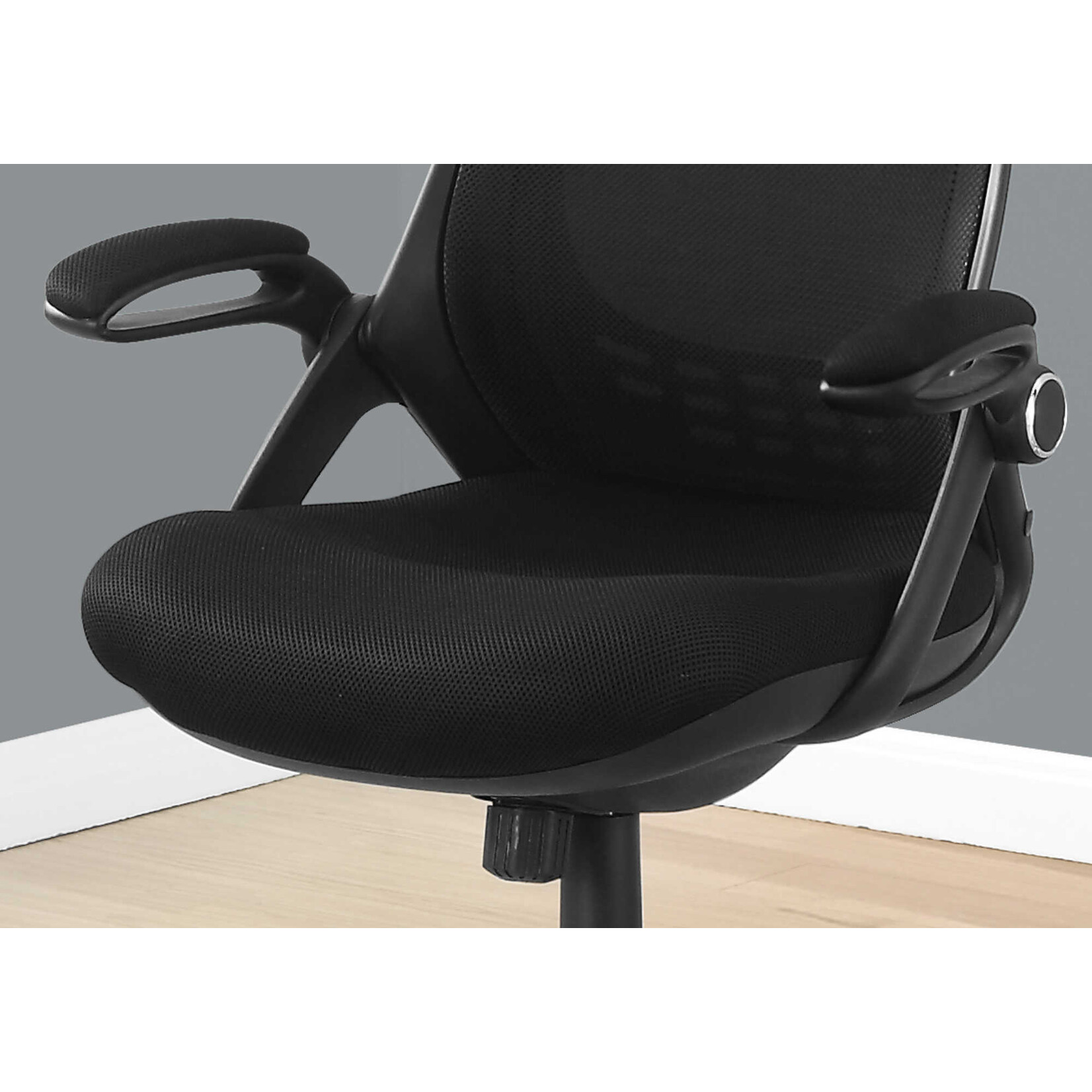 Chaise de Bureau Executive - Meche Noir, Dossier Haut Chrome