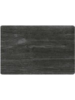 ITY INTERNATIONAL FAUX WOOD GRAIN PLACEMAT, BLACK