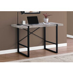 COMPUTER DESK - 48"L / TAUPE RECLAIMED WOOD / BLACK METAL