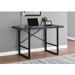 COMPUTER DESK - 48"L / GREY / BLACK METAL