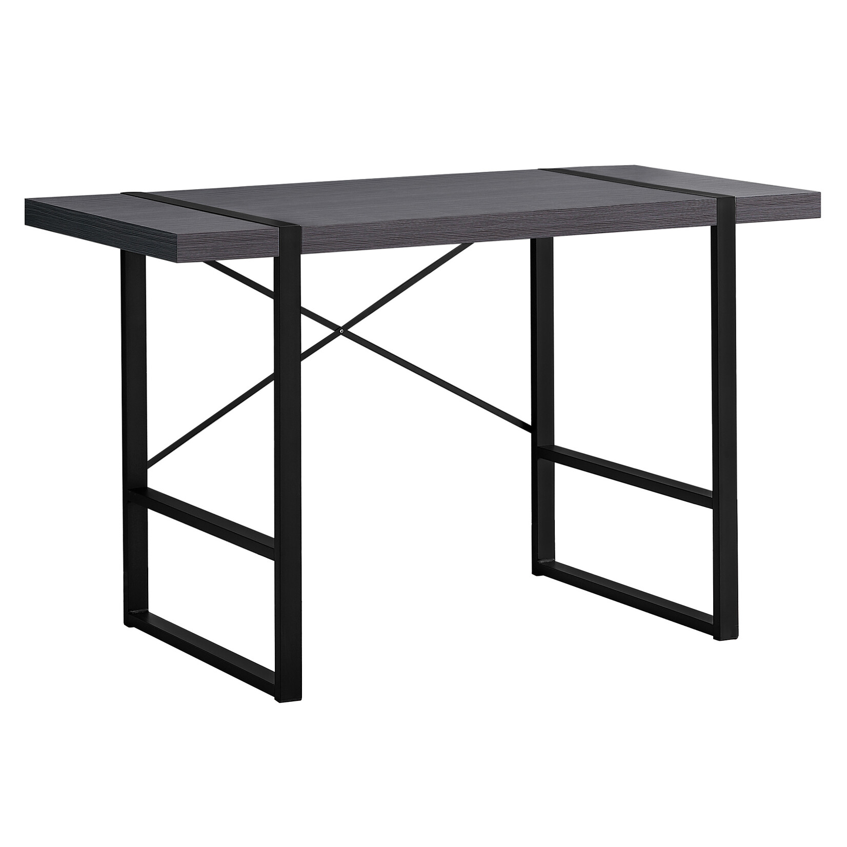BUREAU - 48"L / GRIS / METAL NOIR