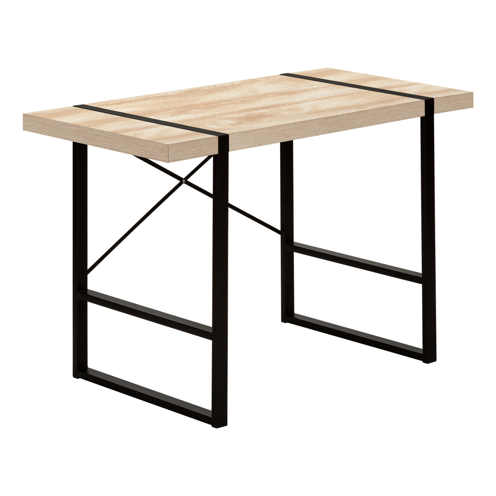 BUREAU - 48"L / NATUREL / METAL NOIR