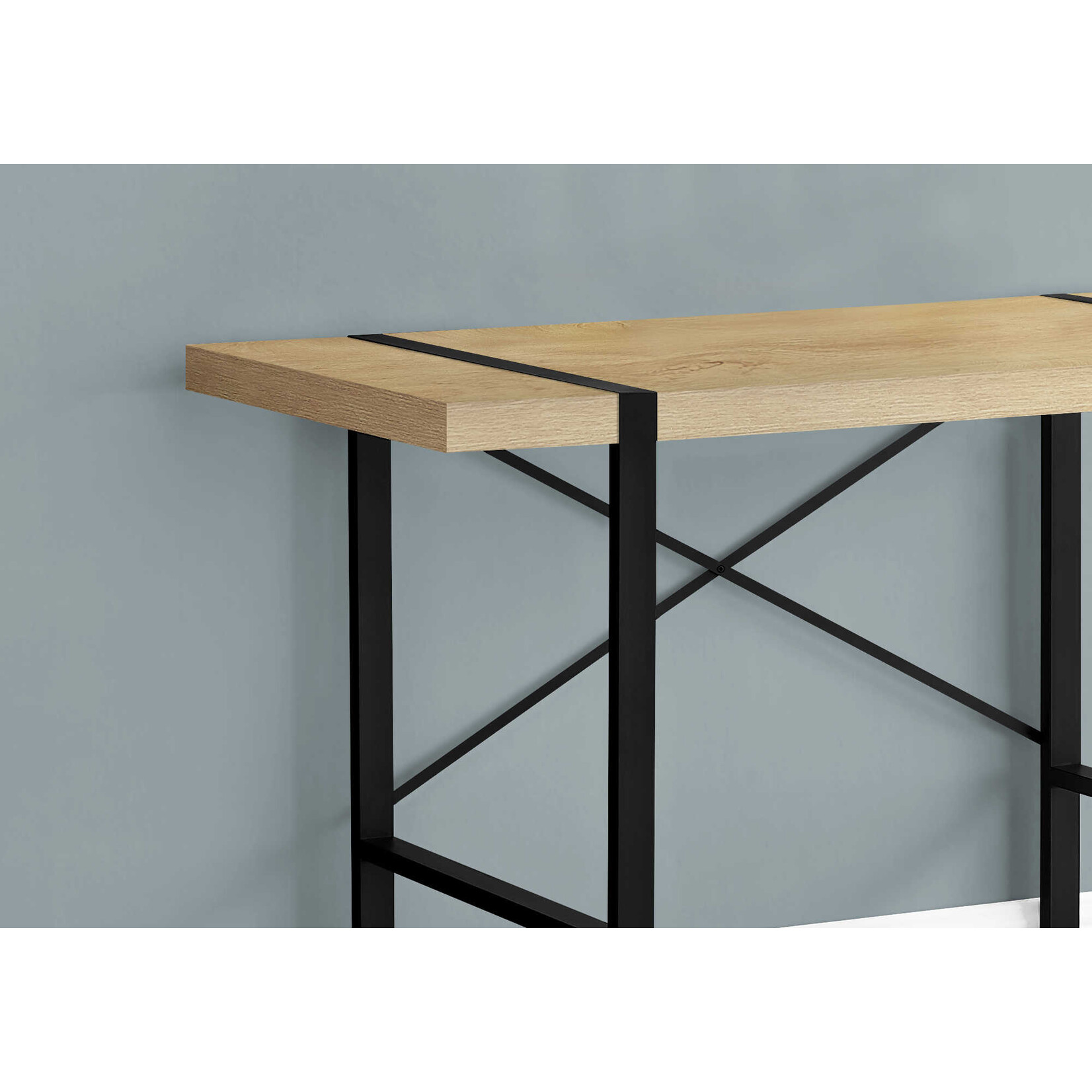 BUREAU - 48"L / NATUREL / METAL NOIR