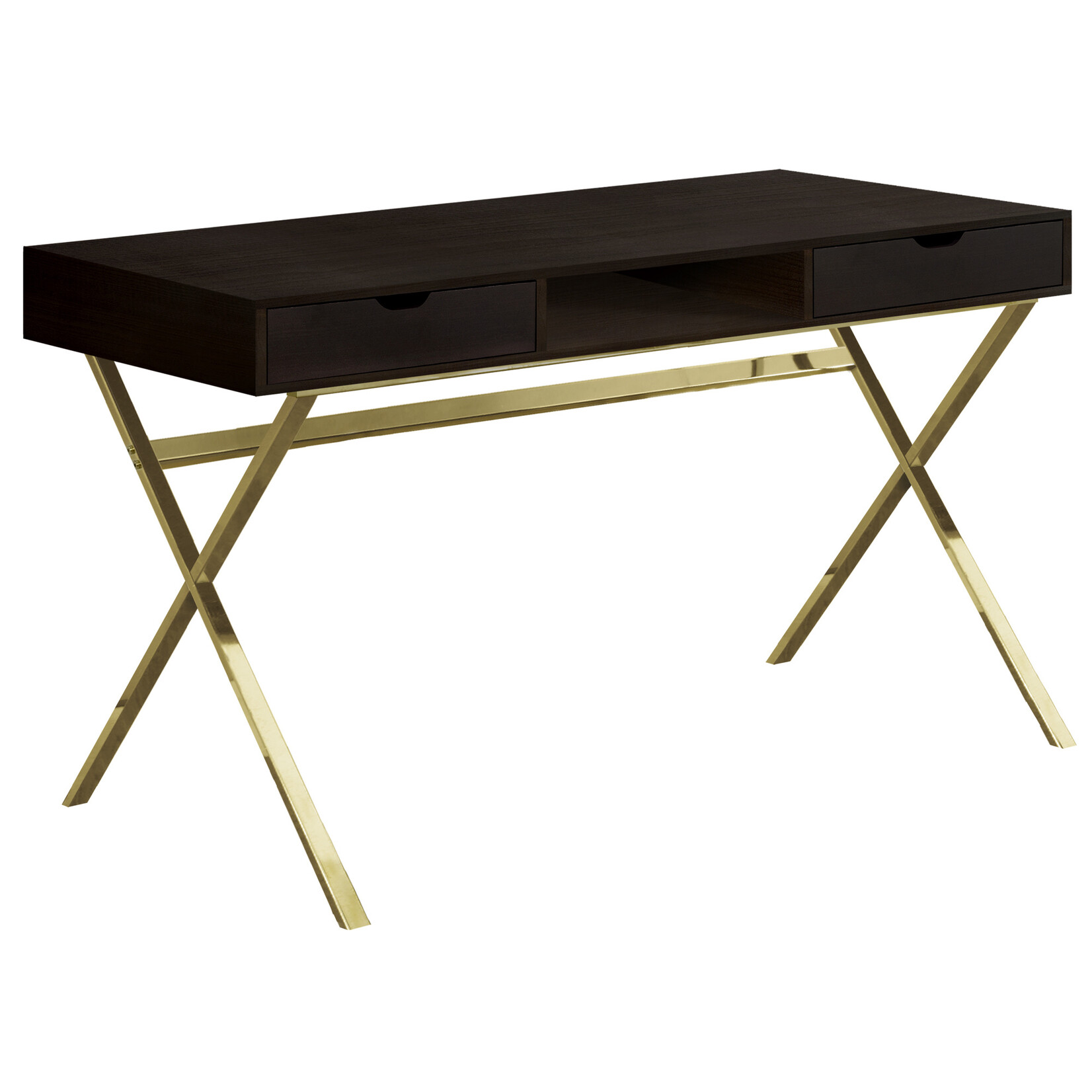 BUREAU - 48"L / ESPRESSO / METAL OR