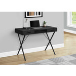 BUREAU - 42"L / NOIR / METAL NOIR