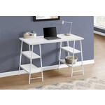 BUREAU - 48"L / BLANC / METAL BLANC