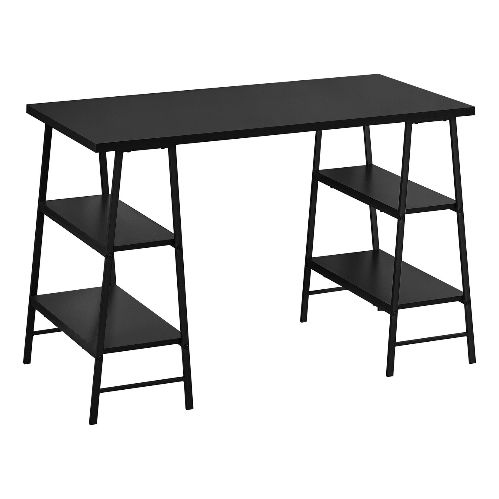 BUREAU - 48"L / NOIR / METAL NOIR